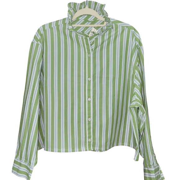 American Eagle Re Worked Button Down Size Medium - Picture 1 of 4